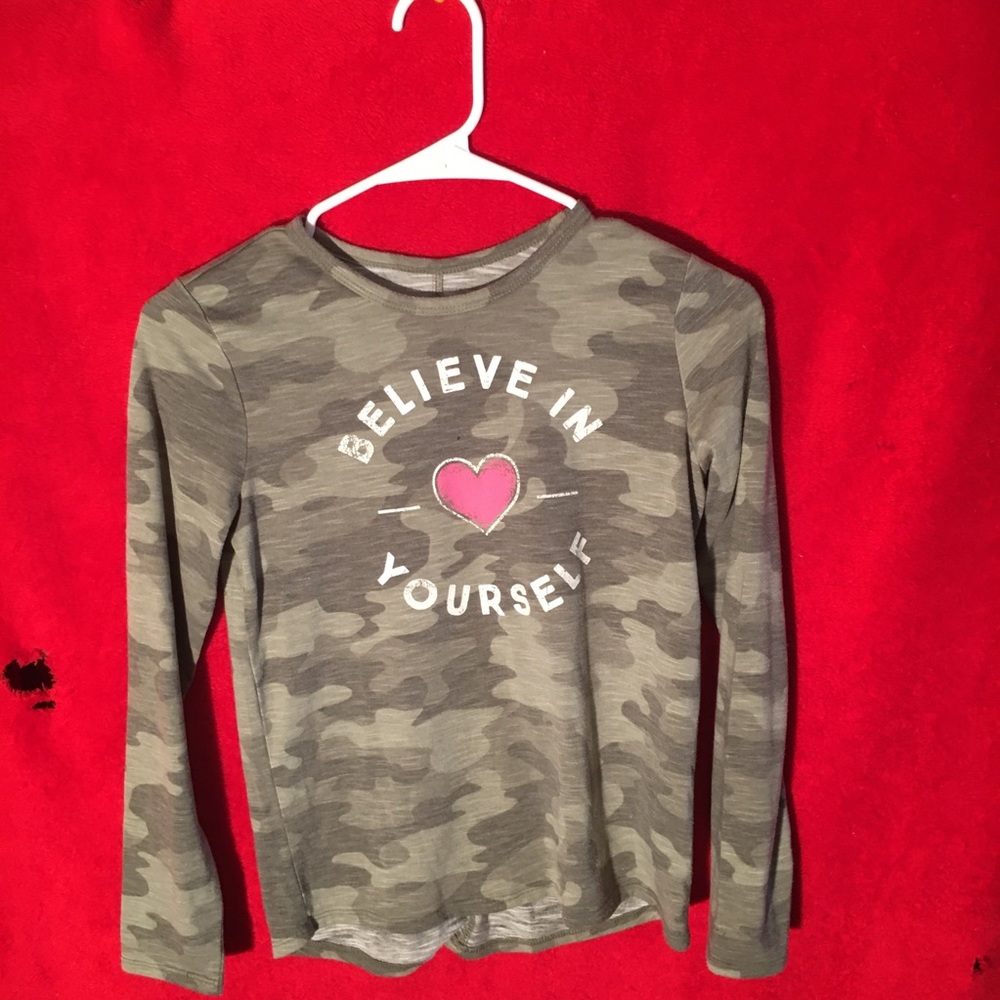 Women’s Camo Colored Mud Long Sleeve T Shirt - Large